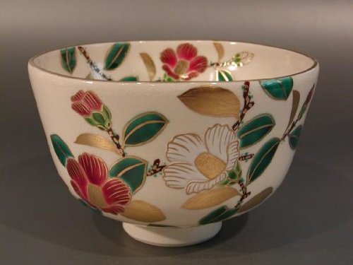 龍芳画色絵仙人図抹茶茶碗